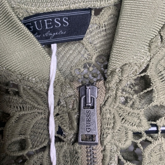 Guess Olive Green Lace Jacket - New with Tag - Size Small - Picture 5 of 8